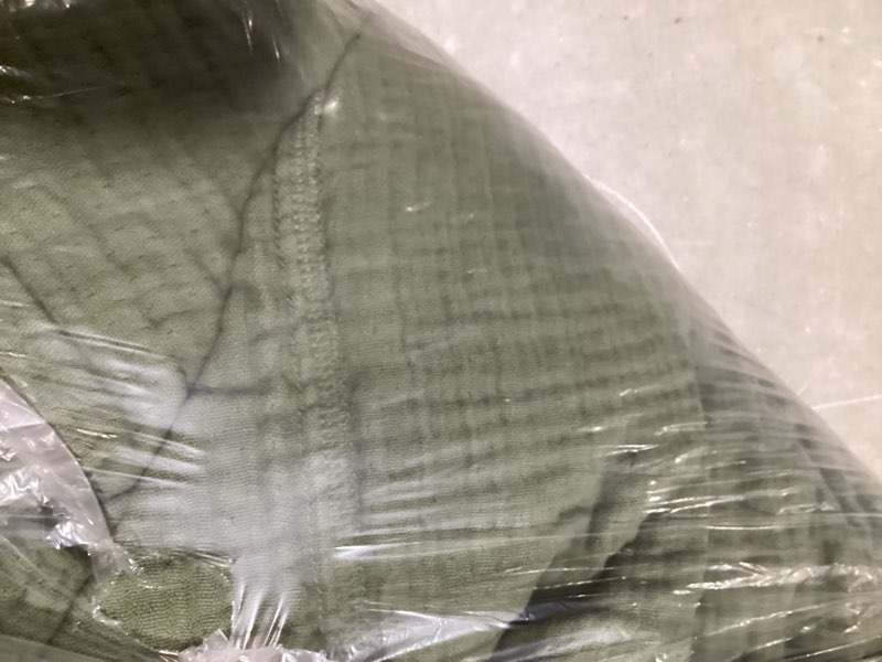 Condition photo showing Good Condition for organic airy gauze duvet cover, full/queen, olive