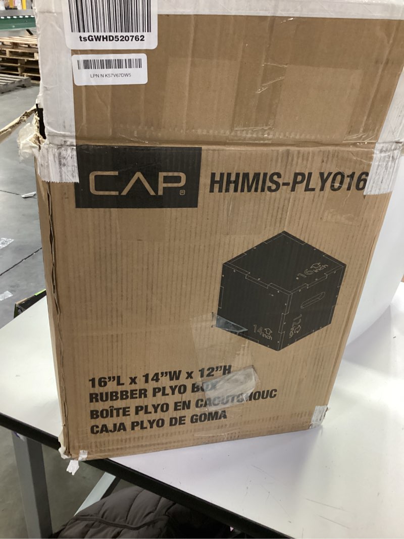 Condition photo showing As Is for CAP Barbell 3-in-1 Plyometric Box | Multiple Styles and Sizes NON-SLIP 16in x 14in x 12in