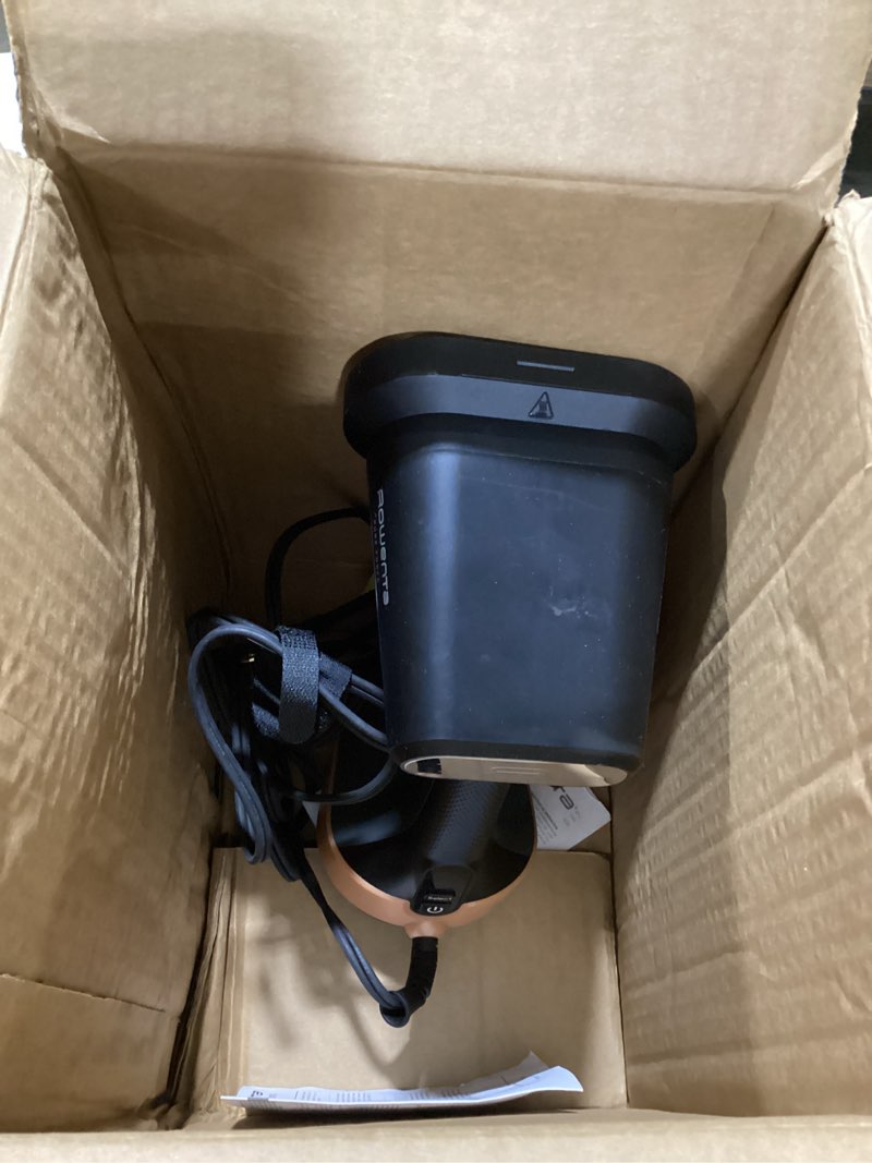 Condition photo showing As Is for Rowenta Iron Steamer for Clothes, 3in1 Hand Held Steamers, Clothing Steamer, Ironing, Lint Remover, 7.1 Oz Tank, 1875 Watts, Auto-Off, Black & Copper, DR8855 3-in-1 Iron, Steam & Lint Remover