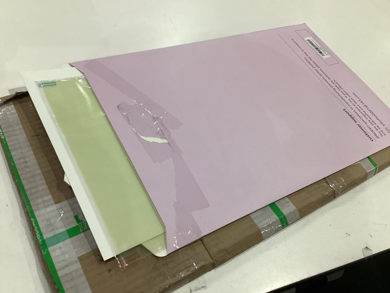Condition photo showing As Is for iprokko 2 pack 24 inch anti-blue light monitor screen protector for 16:9 widescreen, removable anti glare blue light blocking screen filter, anti-uv eye protection pc computer film [washable wipes clean] 2pcs 24inch 16:9