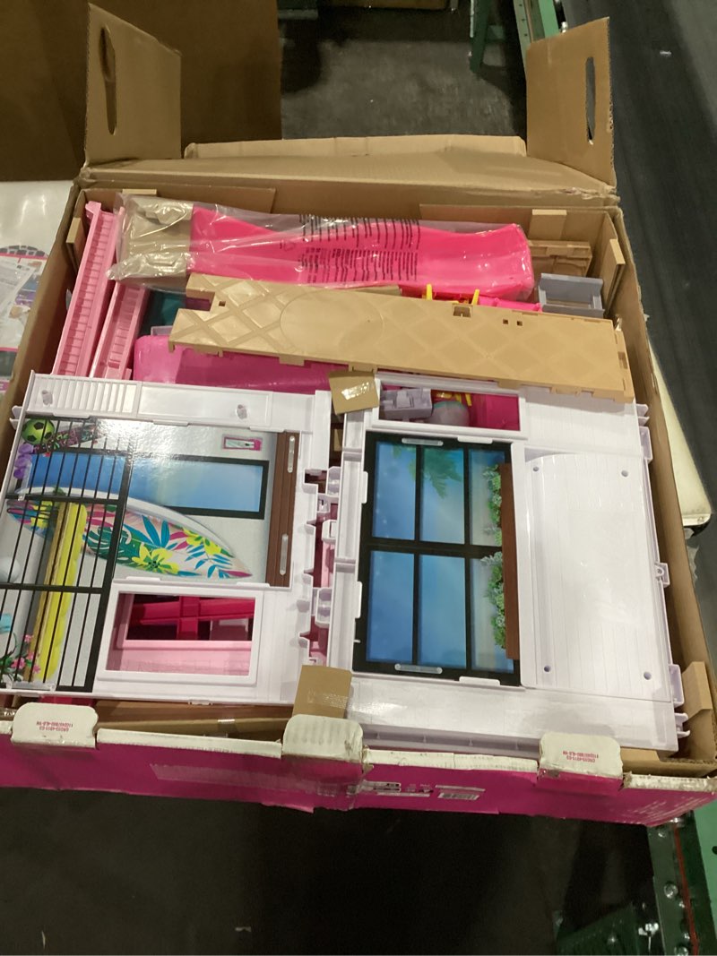 Condition photo showing New/Like New for Barbie DreamHouse Dollhouse with 75+ Accessories and Wheelchair Accessible Elevator, 10 Play Areas, 3 Custom Light Settings & Music (Amazon Exclusive)