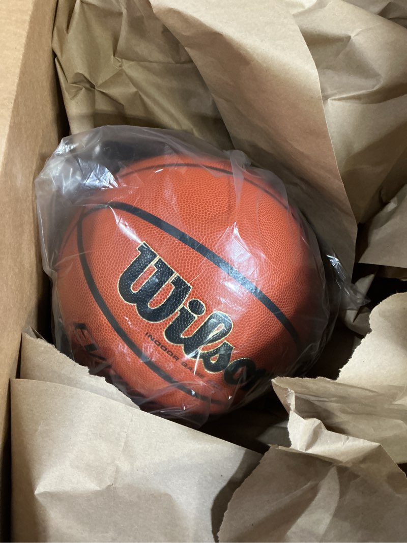 Condition photo showing Good Condition for Wilson Evolution Indoor Game Basketball, Intermediate - Size 6