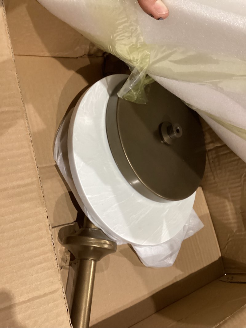 Condition photo showing Good Condition for Martini Table Height Adjustable, Drink Tables for Small Spaces, Round Side Table, Tiny Side Tables for Living Room, Bedroom, Cocktail (White)