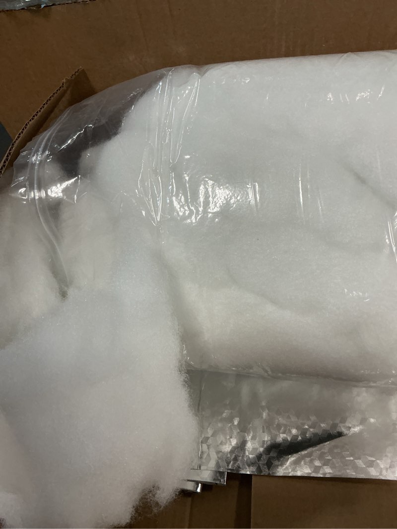 Condition photo showing As Is for pillow stuffing 6lb/ 96oz, polyfill stuffing for stuffed animals, couch cushion filling, pp cotton stuffing new material fluffy fiberfill for diy crafting projects, crochet, clouds home decor 6 lb raw polyfill stuffing
