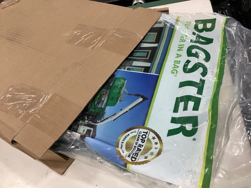 Condition photo showing Good Condition for BAGSTER 3CUYD Dumpster in a Bag holds up to 3,300 lb, Green