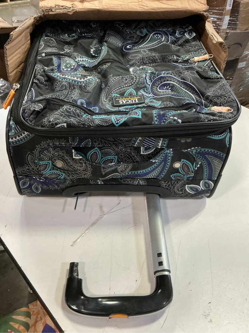 Condition photo showing As Is for LUCAS Designer Luggage Carry On Collection - Expandable 20 Inch Suitcase - Durable Small Ultra Lightweight Bag with 4-Rolling Spinner Wheels (Diva) 20in Diva