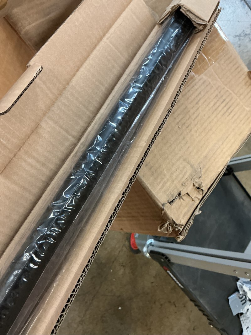 60 Inch Ceiling Fan Downrod with Extension Cord, 5 Foot Black Ceiling Fan Extension Rod, 1 Inch OD, 