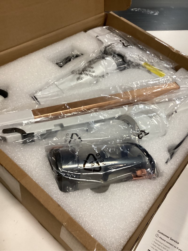 Condition photo showing Good Condition for Cordless Handheld Vacuum Cleaner, 2-in-1 Lightweight Stick Vacuum with Detachable Dust Cup, Portable Car Vacuum for Home, Office, and Vehicle Cleaning Gold