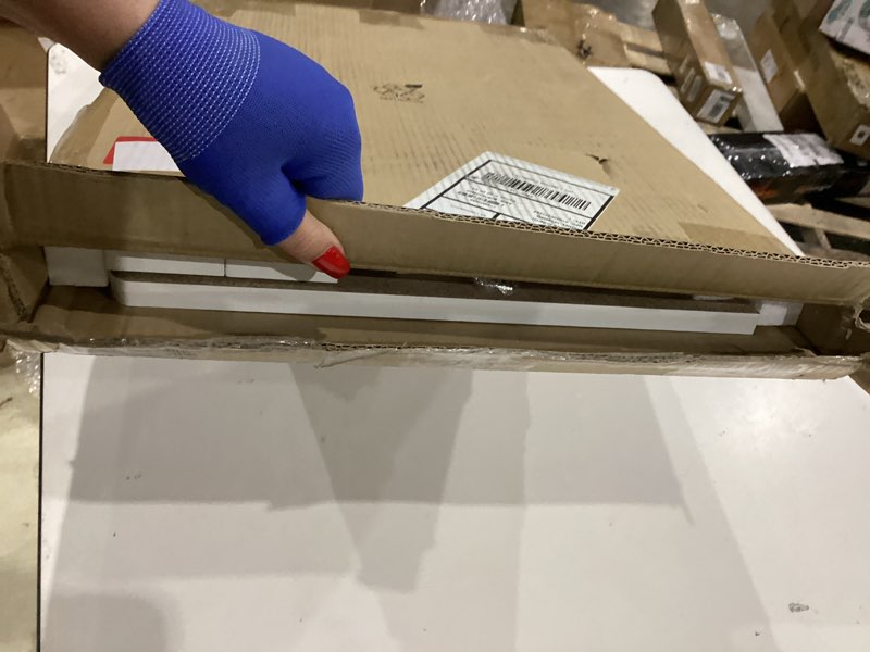 Condition photo showing Good Condition for furinno hermite wall mounting folding table, white white rectangle folding