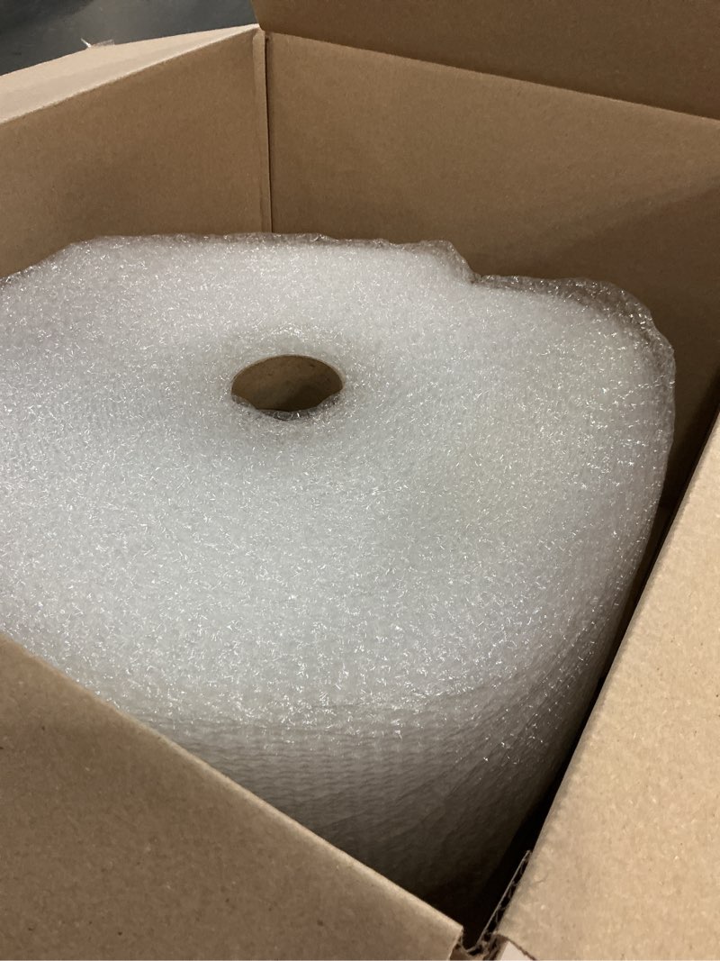Condition photo showing Good Condition for amazon basics bubble wrap for moving, packing, shipping and storage, perforated protective cushioning for fragile items, 12-inch x 175-ft long roll, small 3/16", clear clear 12 inch x 175 ft