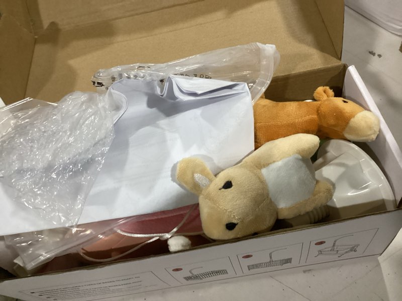 Condition photo showing Good Condition for baby crib mobile with music and lights, nursery baby mobile for crib bassinet with remote control, rotation, starlight projection, crib toys for babies boys girls pink