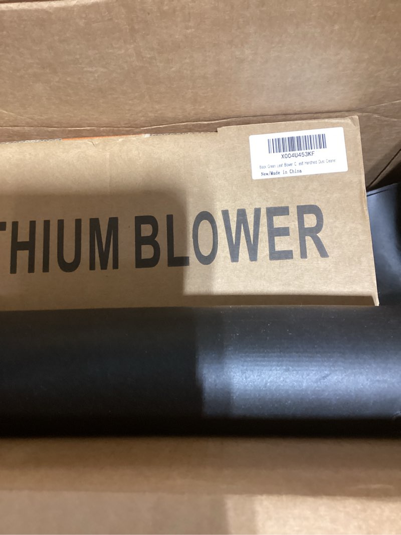 Condition photo showing As Is for Cordless Leaf Blower, 800,000 RPM Handheld Portable Leaf Blowers with 2 X 4.0Ah Batteries, High-Speed Turbo Jet Blower Lightweight for Cleaning Yard, Patio,Leaves, Dust