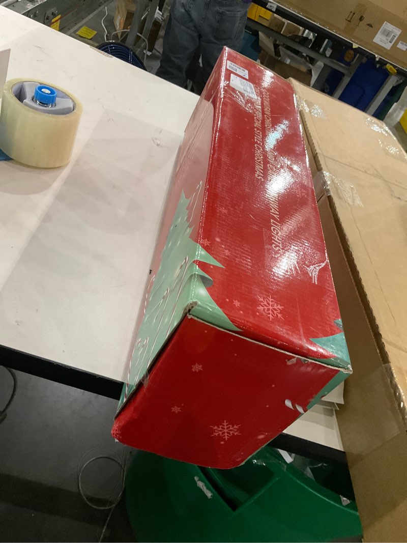 12 Pack COOLWUFAN Christmas Candy Cane Pathway Markers, 28\" Christmas Decorations Lights with 72 Warm Lights for Christmas Holiday Pa New