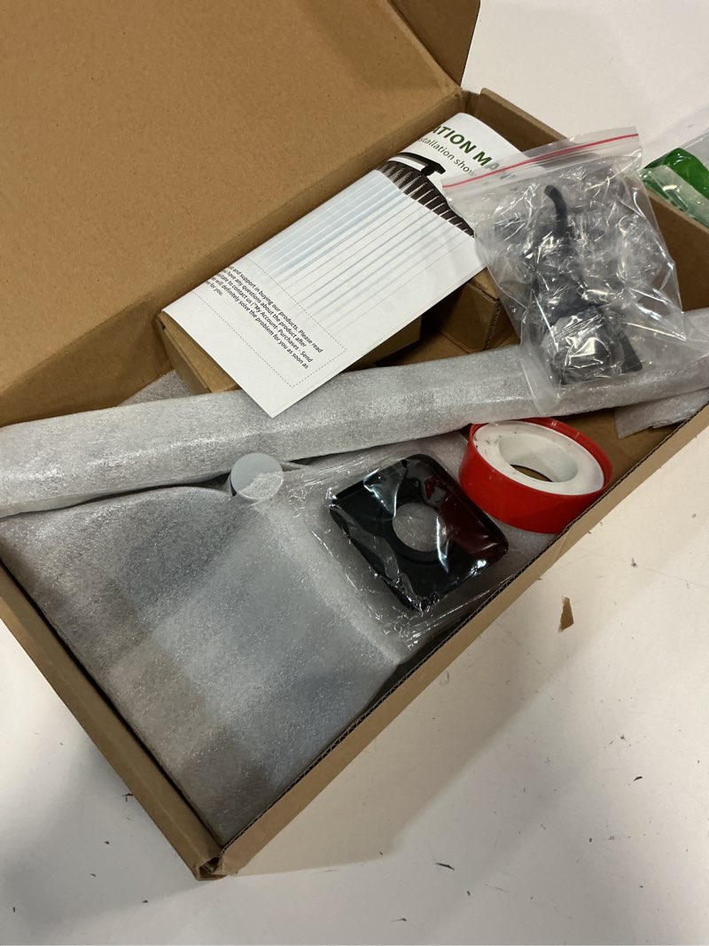 Condition photo showing Good Condition for Shower Faucet Set Matte Black Complete Shower System with 8 Inches Rain Shower Head Bathroom Rain Shower Faucet Set Rainfall Shower System with Shower Valve 8 Inch without Handheld Sprayer