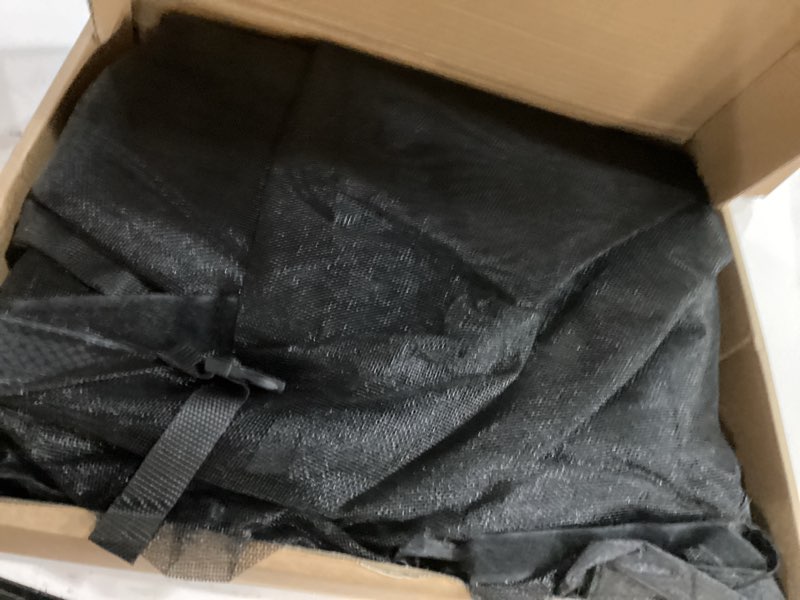 Condition photo showing New/Like New for garage door screen, 16x7 ft magnetic closure heavy duty weighted bottom garage screen doors for 2 car garage, fiberglass mesh anti annoying animal out black 16 ft x 7 ft