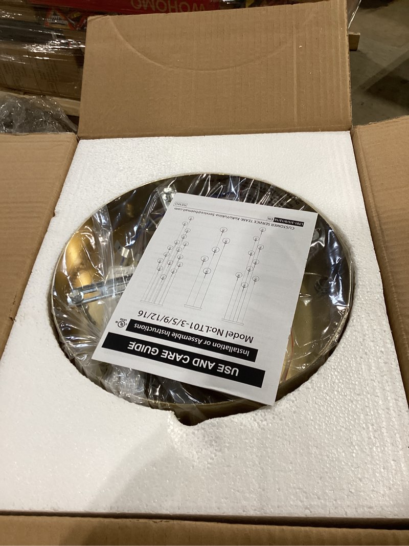 koko&yukina 3-light globe glass pendant light modern gold globe chandelier adjustable length pendant