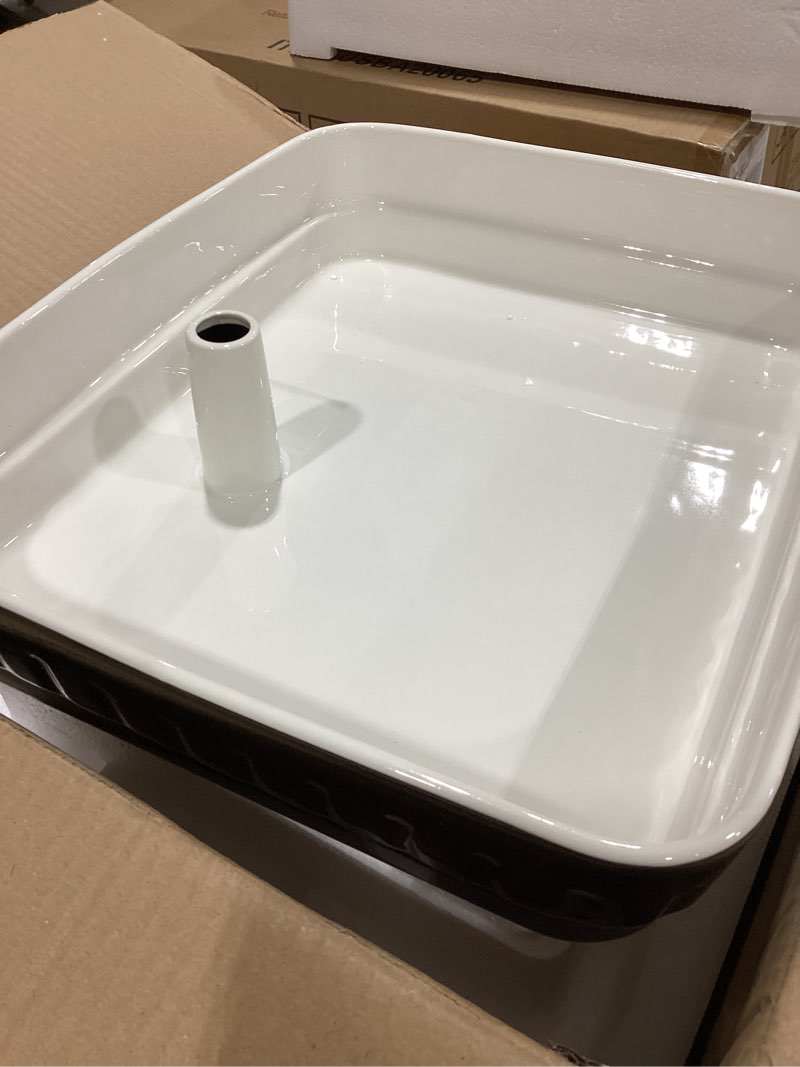 Condition photo showing Good Condition for kastty 230oz/1.8gal dog water fountain, natural ceramic pet water fountain, food grade healthy cat fountain, visceral burden-free drinking fountain for pets, heavy duty no tip wide large water basin
