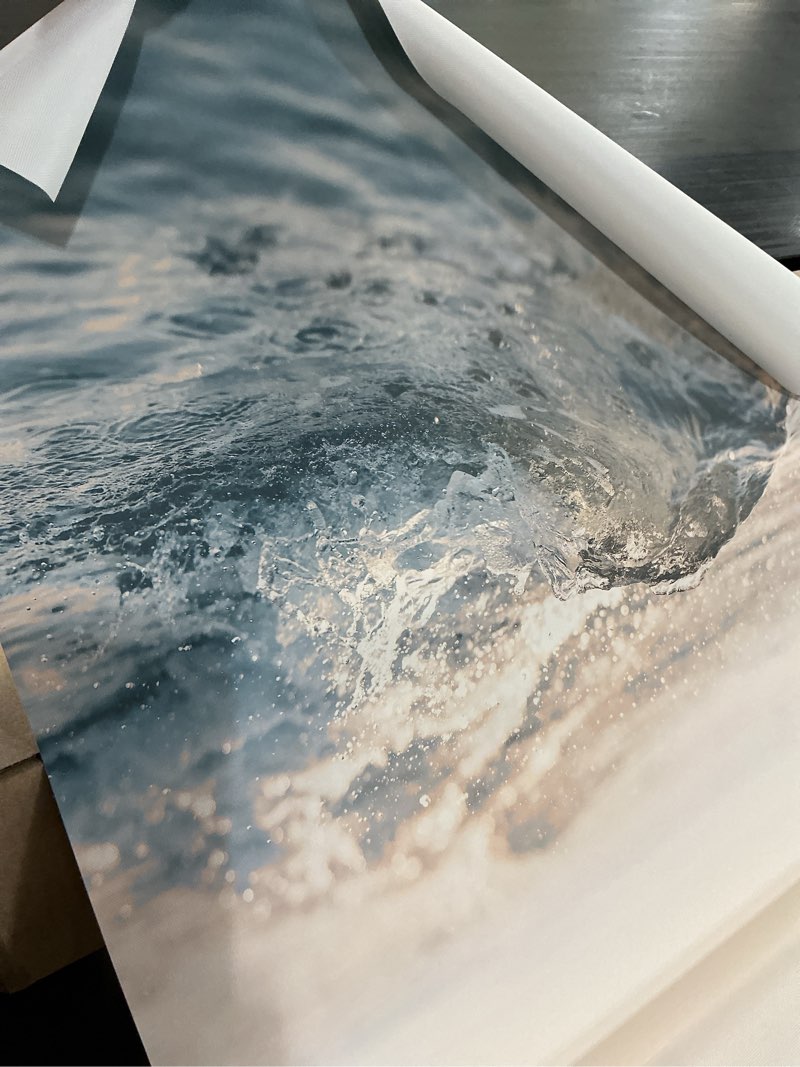 Condition photo showing Good Condition for beach wall art decor coastal ocean poster palm tree canvas wall decor beachy room aesthetic pictures blue waves prints beach coasta artwork for bedroom living room 24x36 inch unframed set of 3 24x36 inch unframed coconut tree prints