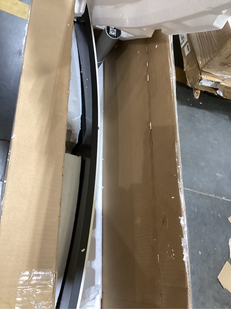 Condition photo showing As Is for LG 38WN95C-W Monitor 38" 21:9 Curved UltraWide QHD+ (3840 x 1600) Nanio IPS Display, Thunderbolt 3, 1ms Response Time, 144Hz Refresh Rate, NVIDIA G-SYNC, AMD FreeSync -White/Silver