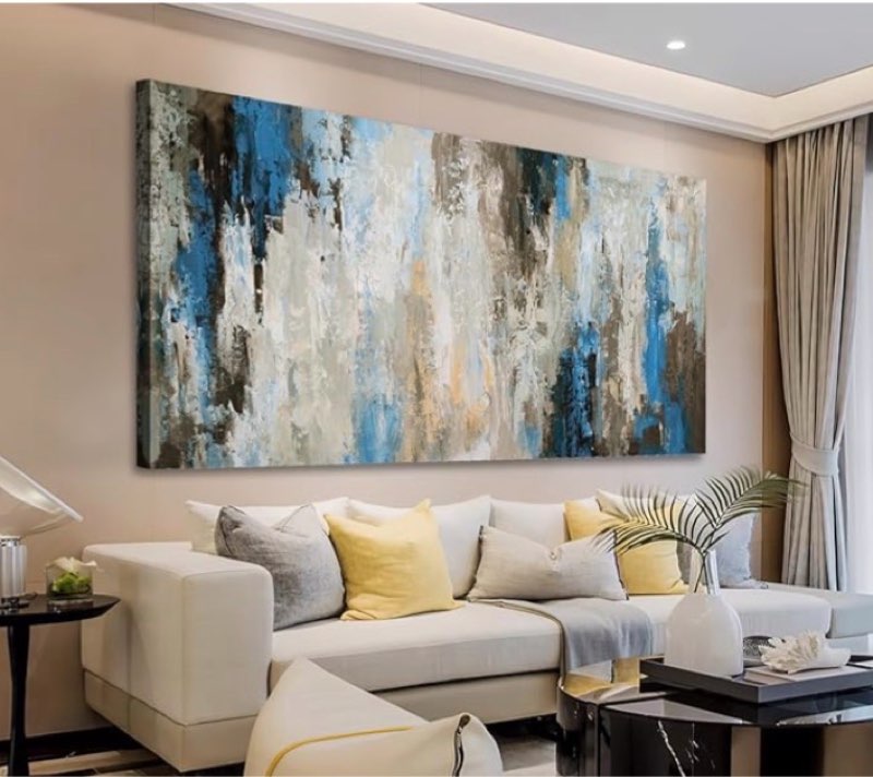 ( similar foto )tigeridge Abstract Wall Art Grey Canvas Art Modern Canvas Pictures Contemporary Canvas Artwork for Bedroom Living Room Bathroom Kitchen Office Home Wall Decor Framed Ready to Hang 24\\\" x 47\\\" 47\\\"L x 24\\\"W Abstract Artwork