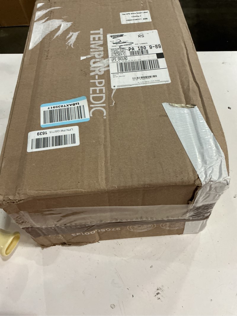 Condition photo showing As Is for tempur-pedic, standard tempur-neck pillow, medium profile-2-pack, white 2 count medium profile 2