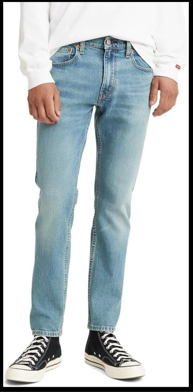 levi's men's 512 slim taper fit jeans standard 30w x 30l dolf sundown - medium indigo