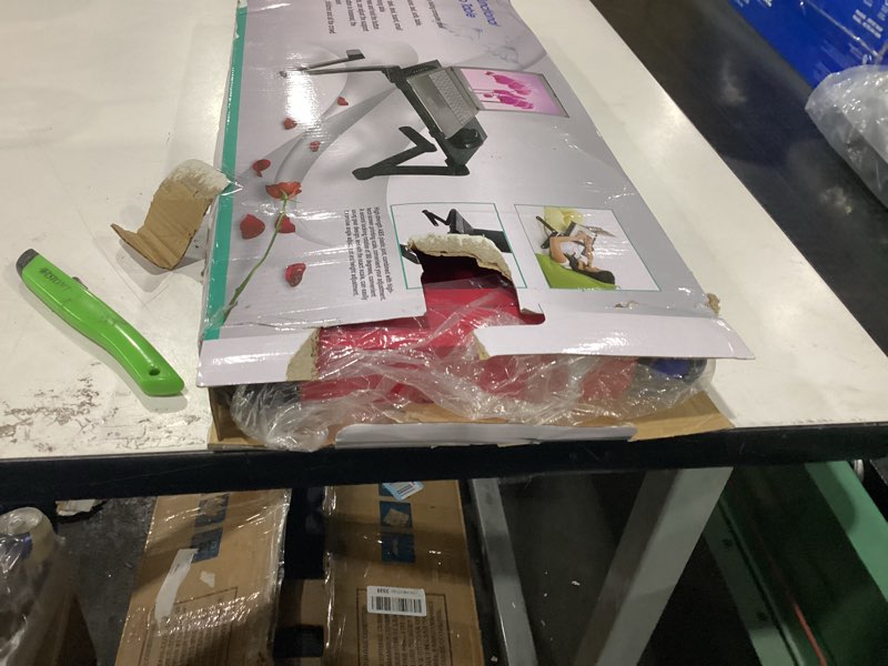 Condition photo showing Good Condition for Adjustable Lap Desk Laptop Computer Portable Multifunctional Ergonomic Vented Table Stand Tray Mount Holder (420 * 260mm with Mouse Pad, Pink)