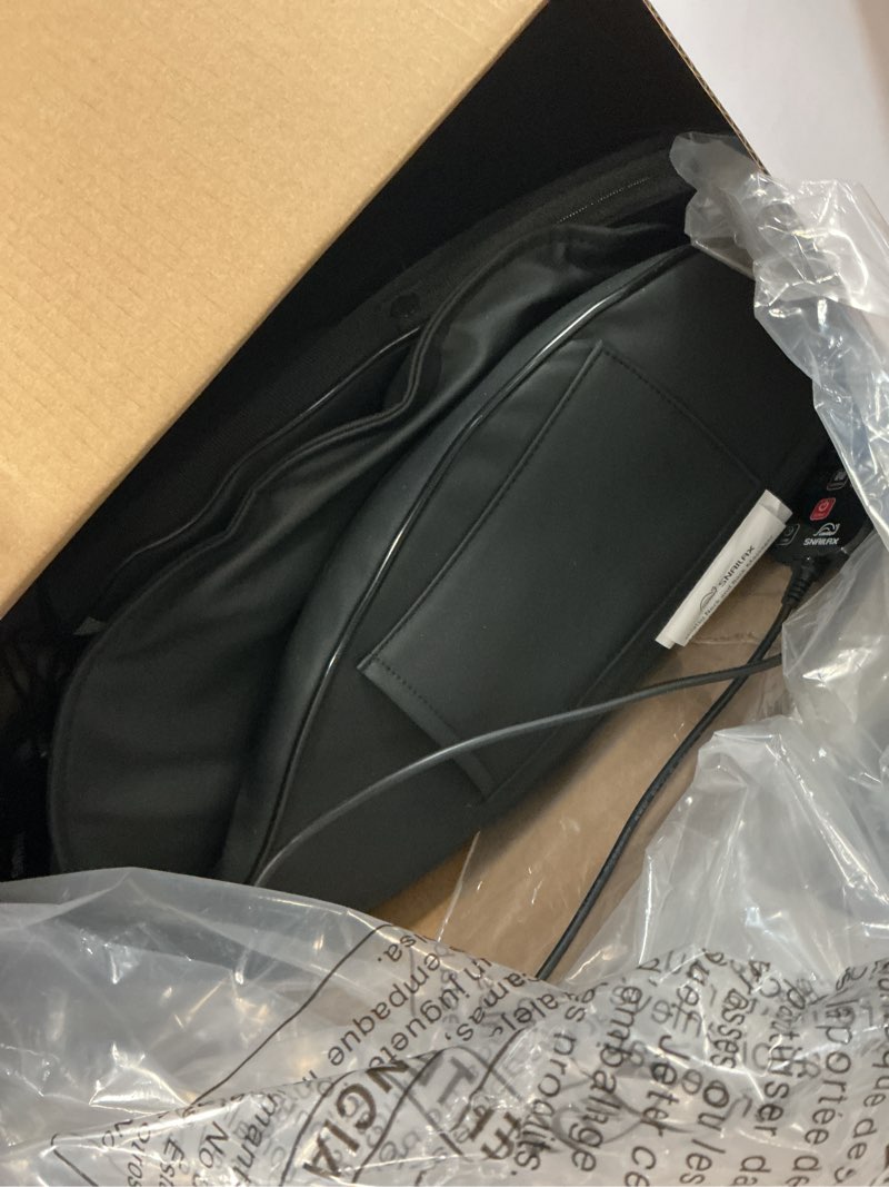 Condition photo showing Good Condition for snailax shiatsu neck and back massager with heat, adjustable-height neck massager rollers massage chiar pad with vibration, chair seat massager for home, office, gifts for men, women grey and black