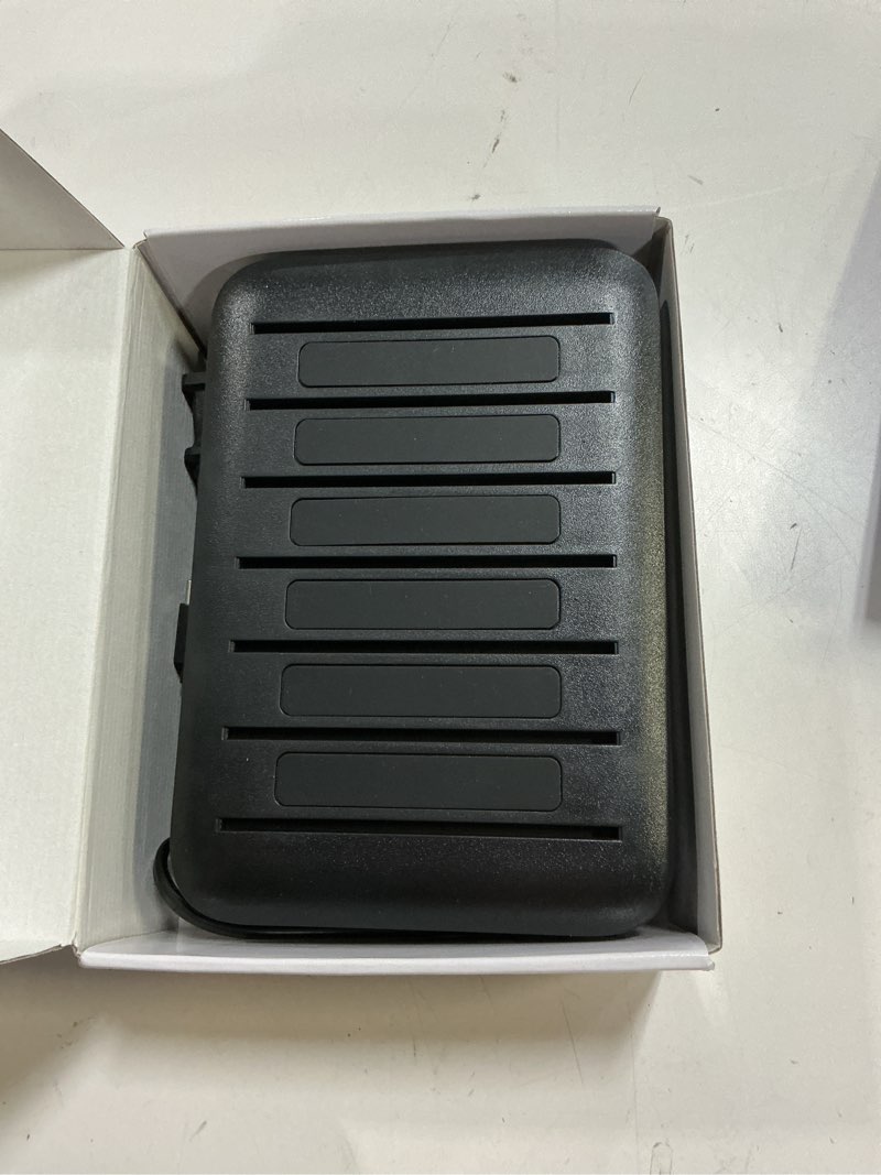 Condition photo showing Good Condition for mstjry charging station for multiple devices : 6 port usb charger stations - family multi-device organizer charging dock - designed for iphone ipad android cell phone tablet and electronic, black