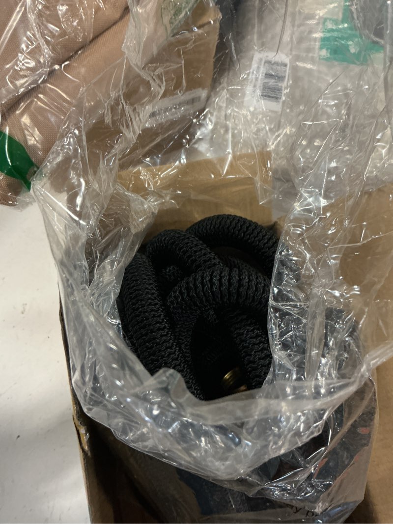Condition photo showing Good Condition for flexi hose lightweight expandable garden hose, 50ft - retractable garden hose, water hose - no-kink flexibility, 3/4 inch solid brass fittings and double latex core black 50 ft