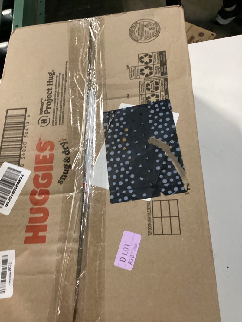 Condition photo showing New/Like New for huggies size 5 diapers, snug & dry baby diapers, size 5 (27+ lbs), 168 count (6 packs of 28), packaging may vary size 5 168