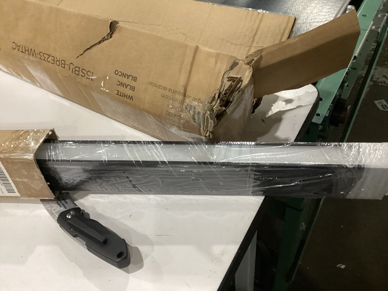 Condition photo showing As Is for black ceiling light led, modern and simple, long strip ceiling surface installation, suitable for living room, bedroom, corridor and kitchen, remote control to switch color and brightness, 23.6 inches black 23.6in