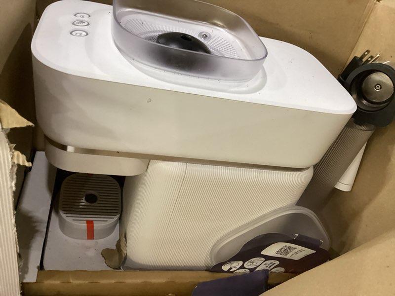 Condition photo showing As Is for philips baristina espresso machine+milk frother bundle. real espresso. compact coffee machine,portafilter, grinder, cafe crema. dairy & non-dairy milk foam?. hot & cold. easy clean. white (bar303/00) espresso machine + milk frother white, not tested, incomplete