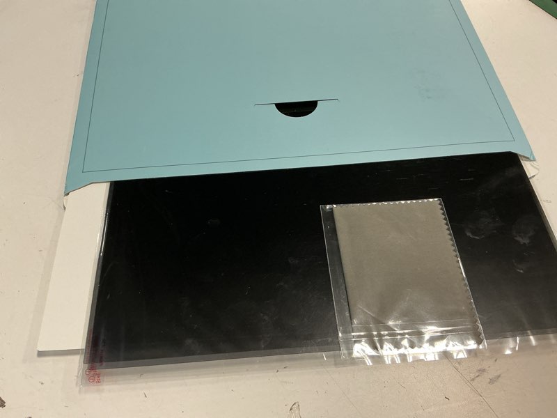 Condition photo showing Good Condition for [2 pack] 24 inch computer privacy screen for 16:9 aspect ratio widescreen monitor, eye protection anti glare blue light computer monitor privacy filter, removable anti-scratch 24in protector film 2 pack 24 inch (16:9 aspect) black for monitor