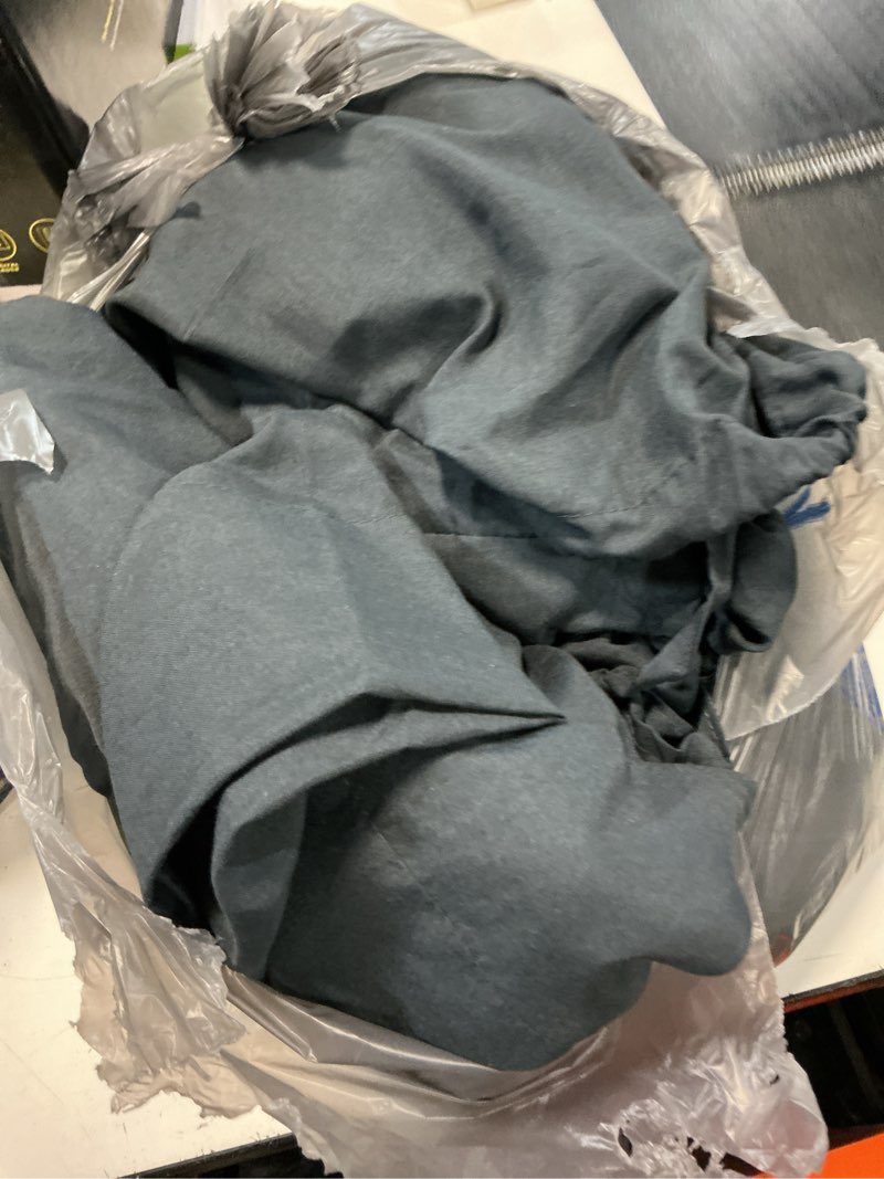 Condition photo showing As Is for mainstays cotton rich extra soft jersey bed sheet set, queen, grey stone, 4 pieces