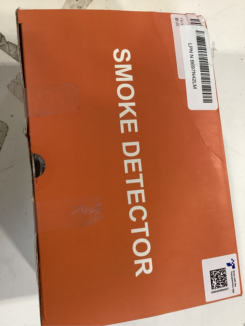 Condition photo showing Good Condition for smoke alarm fire detector,battery operated photoelectric smoke detector with test button and low battery warning, fire alarms smoke detectors for home, 6 pack