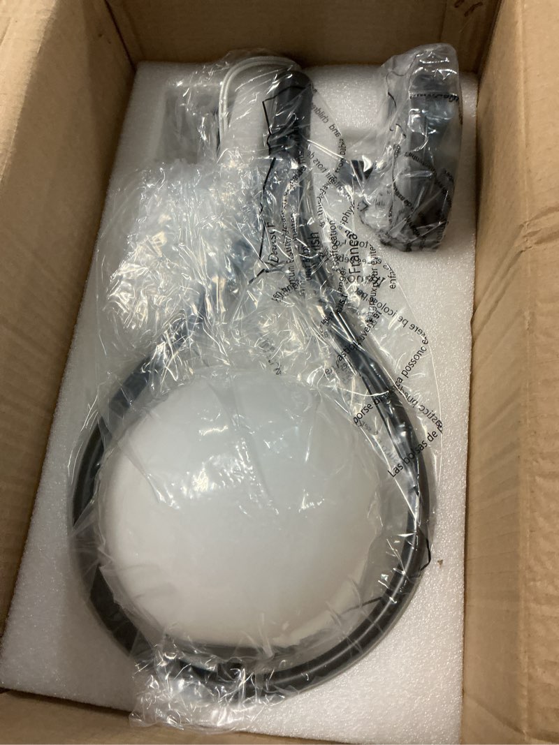 Condition photo showing New/Like New for black pendant lights kitchen island, 1-light pendant lights with milky white globe glass, modern pendant light fixtures, black hanging lamp for kitchen island h9377 mgbk