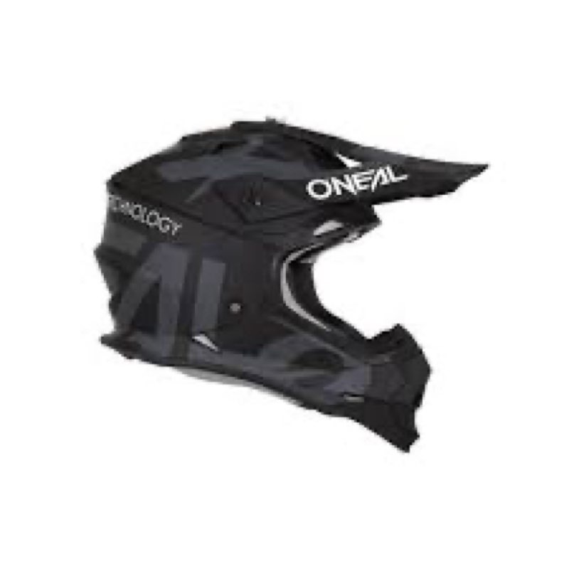 o'neal 2 series adult helmet slick black/gray x-large