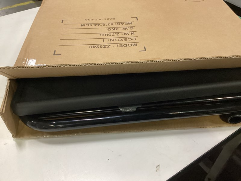 Condition photo showing Good Condition for Adjustable TV Tray Table for Breakfast & Dinner - Black Folding Couch Desk with Cup Holder, Portable Eating Tray for Sofa, Bed, Living Room - 6 Height & 3 Angle Adjustments