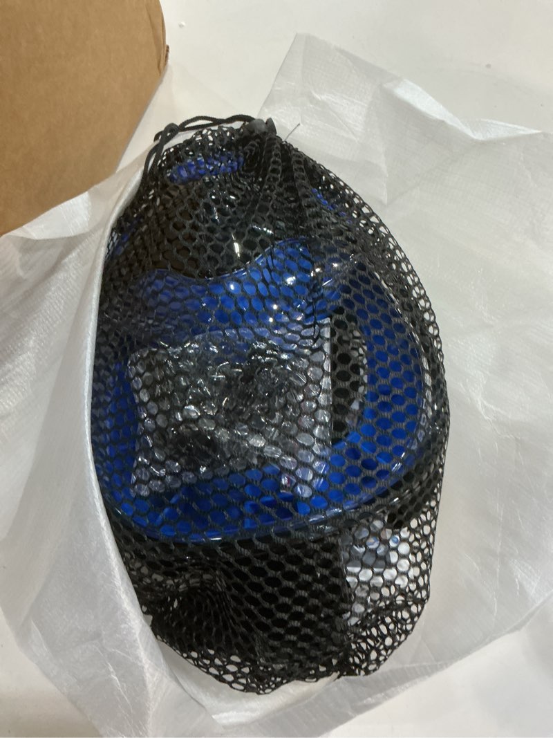 Condition photo showing Good Condition for full face snorkel mask for adults teen, snorkeling gear with detachable camera mount, panoramic 180° view, anti-fog anti-leak snorkling set for man and women dark blue+green-s/m