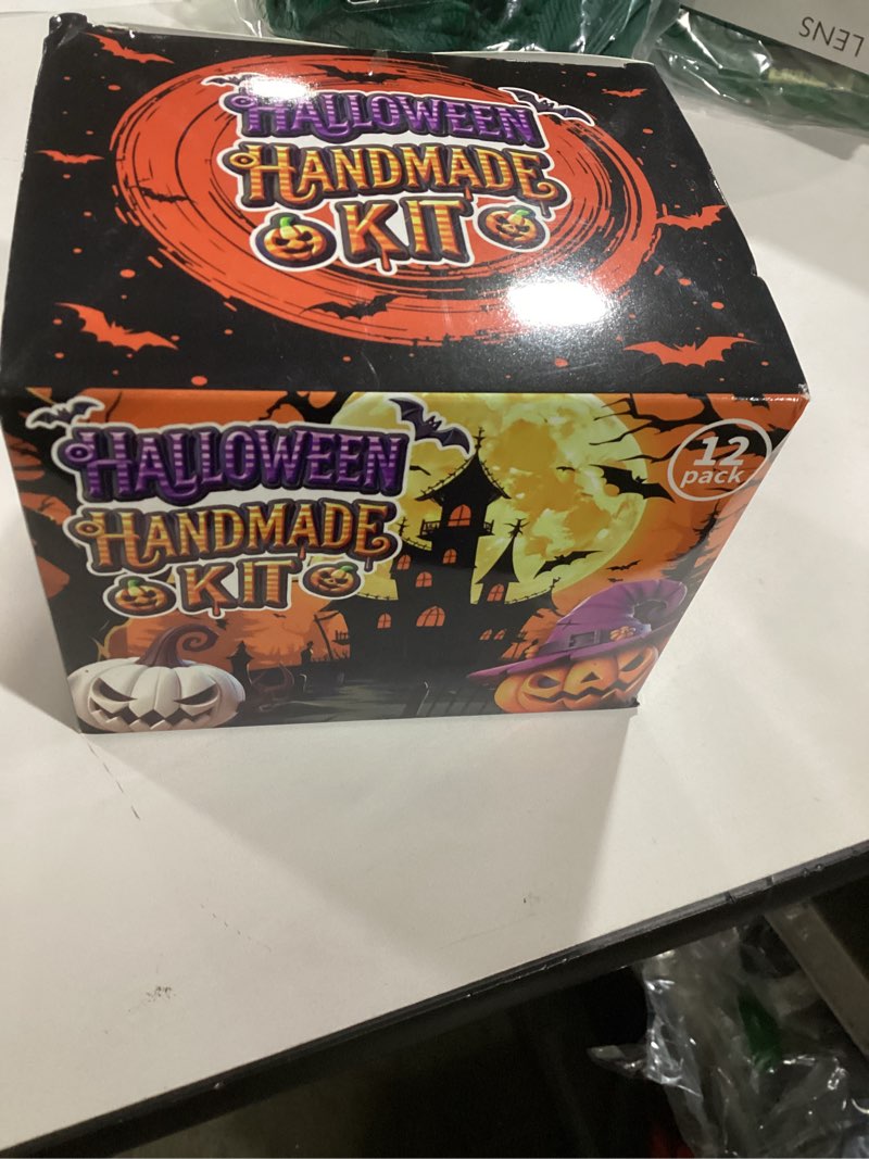 Xoprmey 12Pack Halloween Crafts for Kids - Air Dry Clay Halloween Crafts Kits,Modeling Clay DIY Kit 