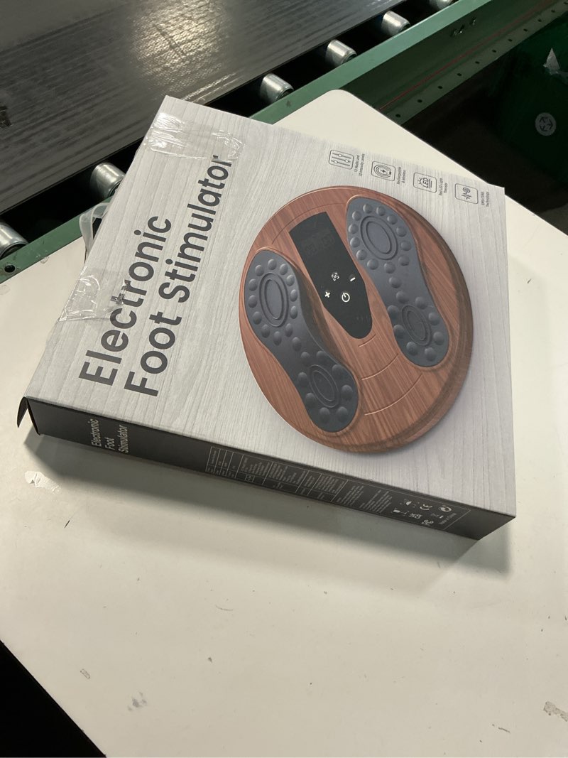 Condition photo showing Good Condition for Rechargeable Foot Massager for Neuropathy with 660-850 Red Light Therapy – EMS &TENS Foot Stimulator for Neuropathy, Electrical Nerve Stimulator, Relieve and improve pain and plantar fasciitis Wood