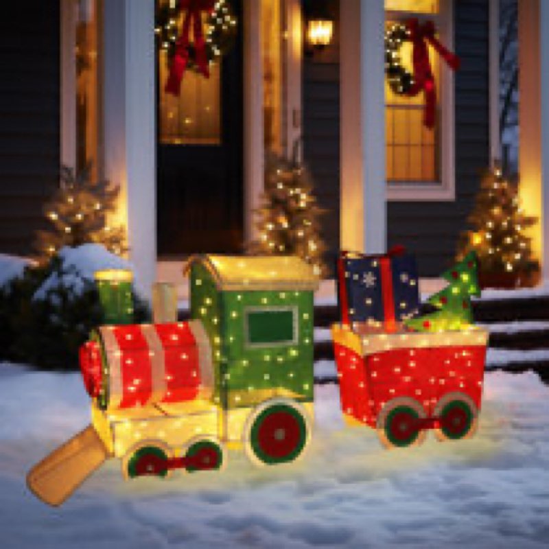 Gutierrez Train Set Outdoor Christmas Decoration