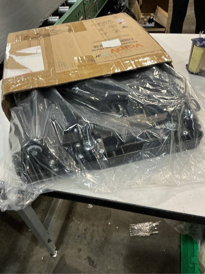 Condition photo showing Good Condition for voipvvii folding hand truck 500lbs, portable heavy duty dolly cart, 6 wheels collapsible luggage cart with 2 elastic ropes - compact trolley cart for easy moving - ideal hand cart for travel and more black 17