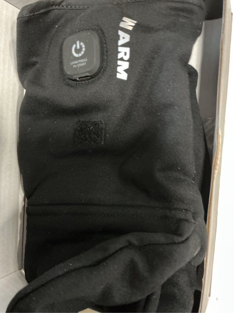 Condition photo showing Good Condition for Heated Gloves for Men Women, Rechargeable Detachable Full & Half Hands Heated Glove Fingerless Electric Heating Gloves Hand Warmer for Work, Hunting, Skiing, Outdoor Work Black Large