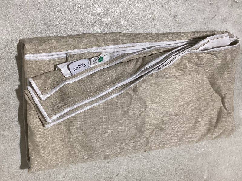 Condition photo showing Good Condition for quince european linen true blackout curtain - 48”x84” flax single panel