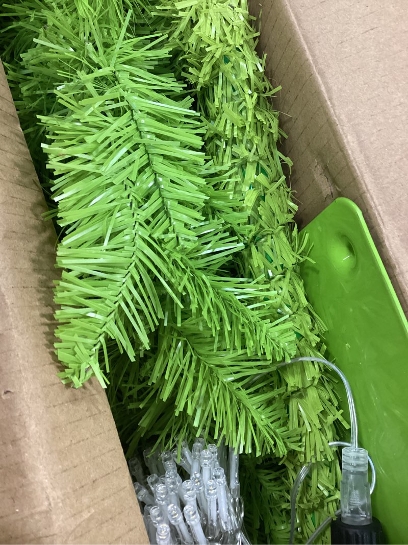 Condition photo showing Good Condition for 5 Ft Pre-lit Christmas Tree with Metal Stand - Artificial Whimsical Unique Curved Shape Holiday Xmas