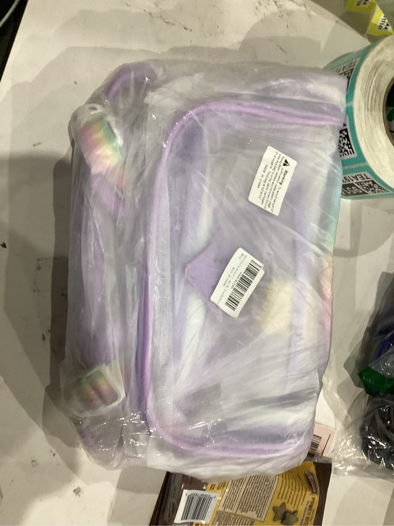 Condition photo showing New/Like New for Clear Backpack for School Girls, Heavy Duty & Waterproof See-Through Bookbag with Pencil Case, Transparent Backpack for Work, Travel, Gym, College,Black