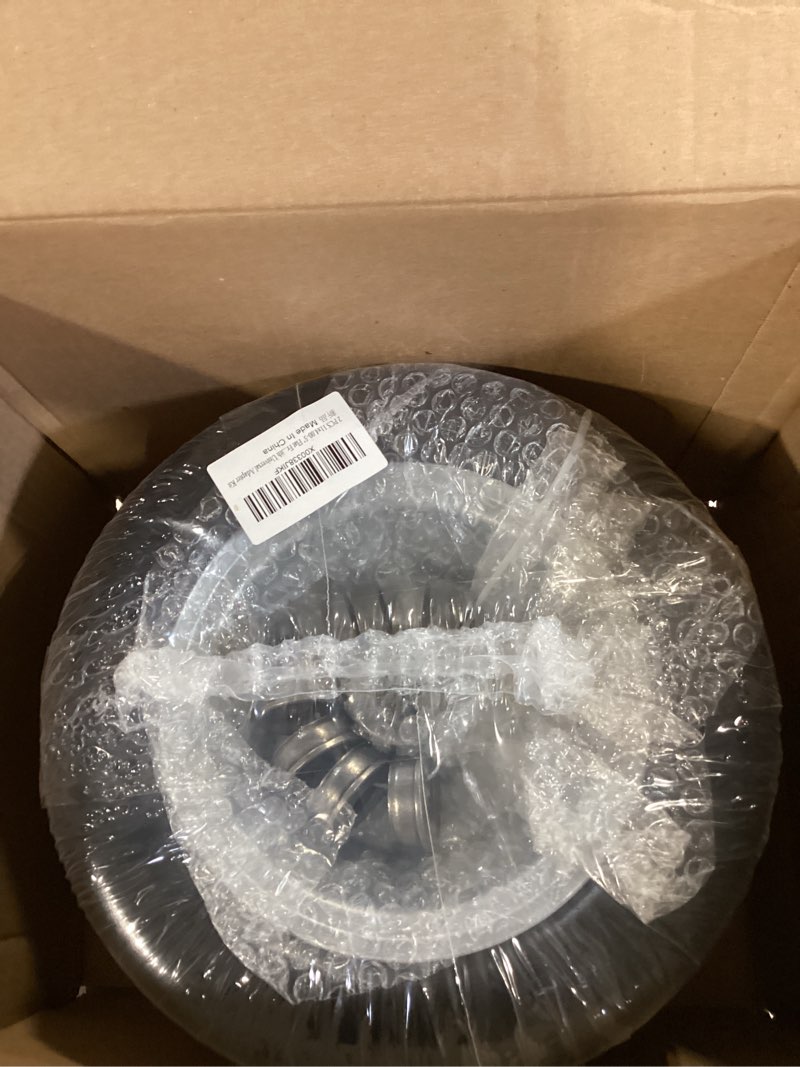 Condition photo showing New/Like New for 2 pcs 11x4.00-5" lawn mower tires flat free,3/4" 5/8" 1/2" bushing,3.4"-4"-4.5"-5" centered hub,universal fit smooth tread tire for zero turn lawn mowers, with universal adapter kit (gray rim) universal bushing adapter (3/4", 5/8", 1/2") gray rim