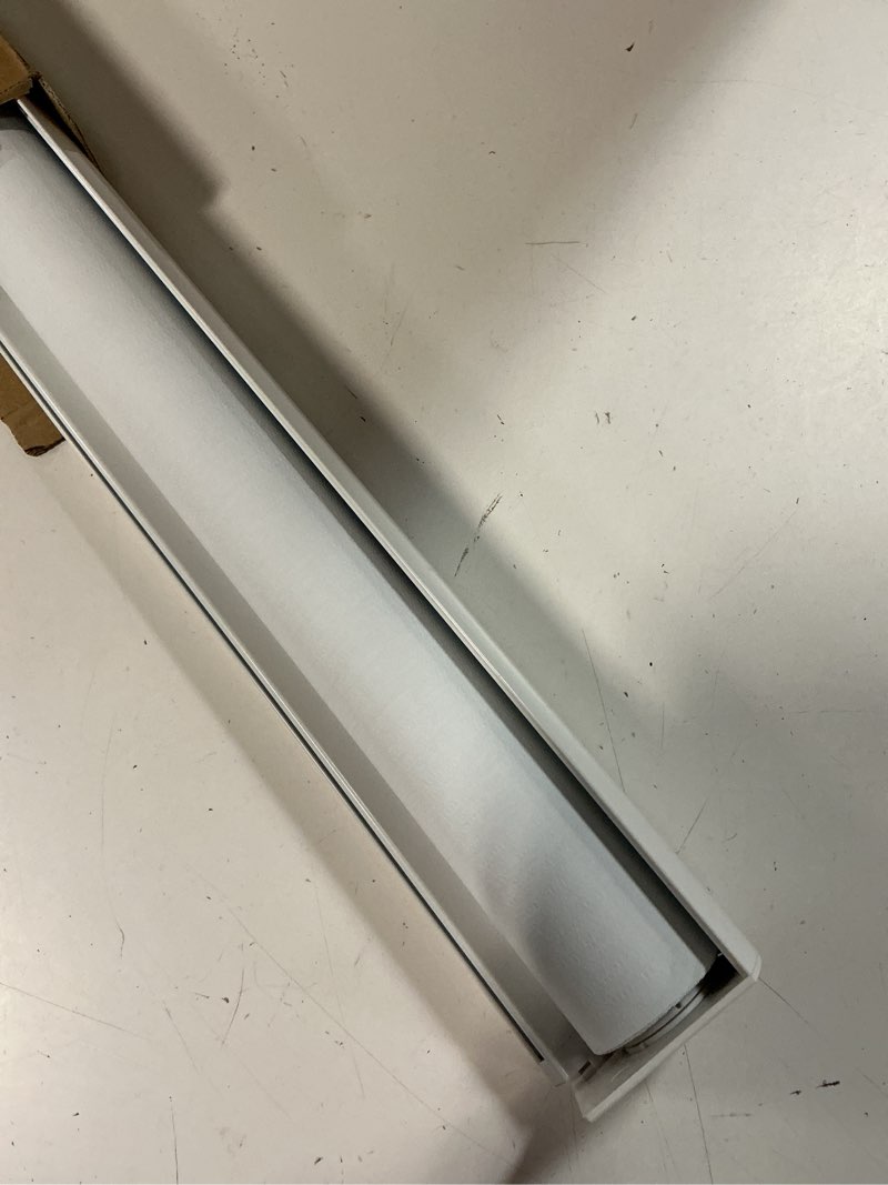 Condition photo showing Good Condition for chrisdowa cordless blackout roller shades for windows, striped free-stop window blinds with privacy, thermal insulated window shades for home, office and door. white, 20" w x 72" h 20"w x 72"h white